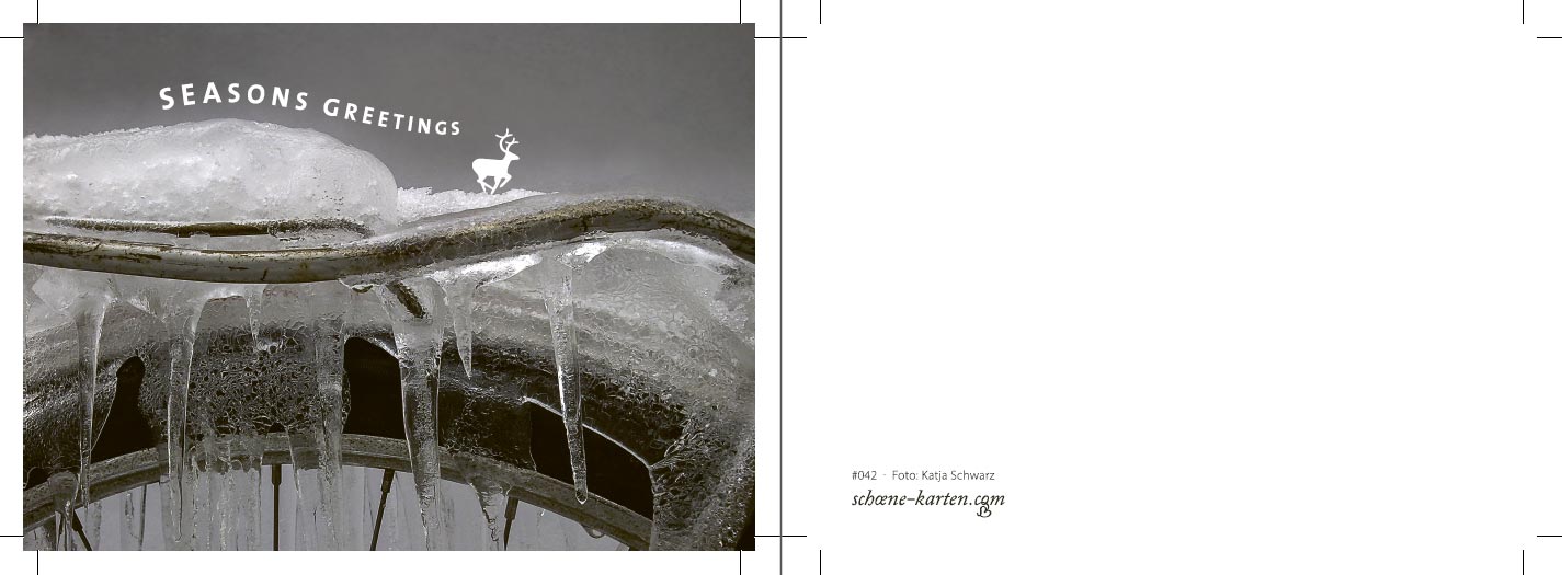 Postkarte Seasons Greetings · Hirsch