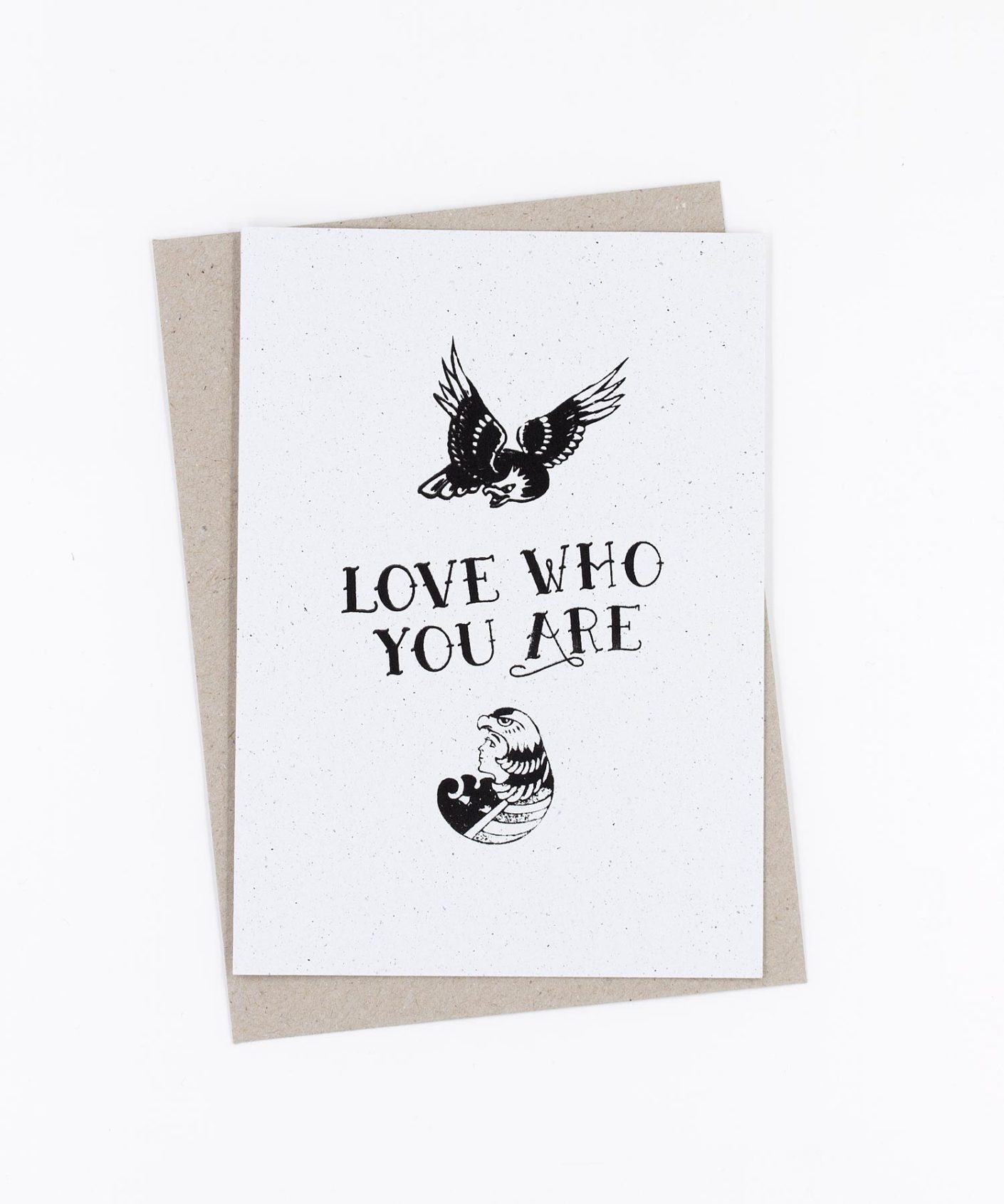 Grußkarte Tattoo · Love Who You Are