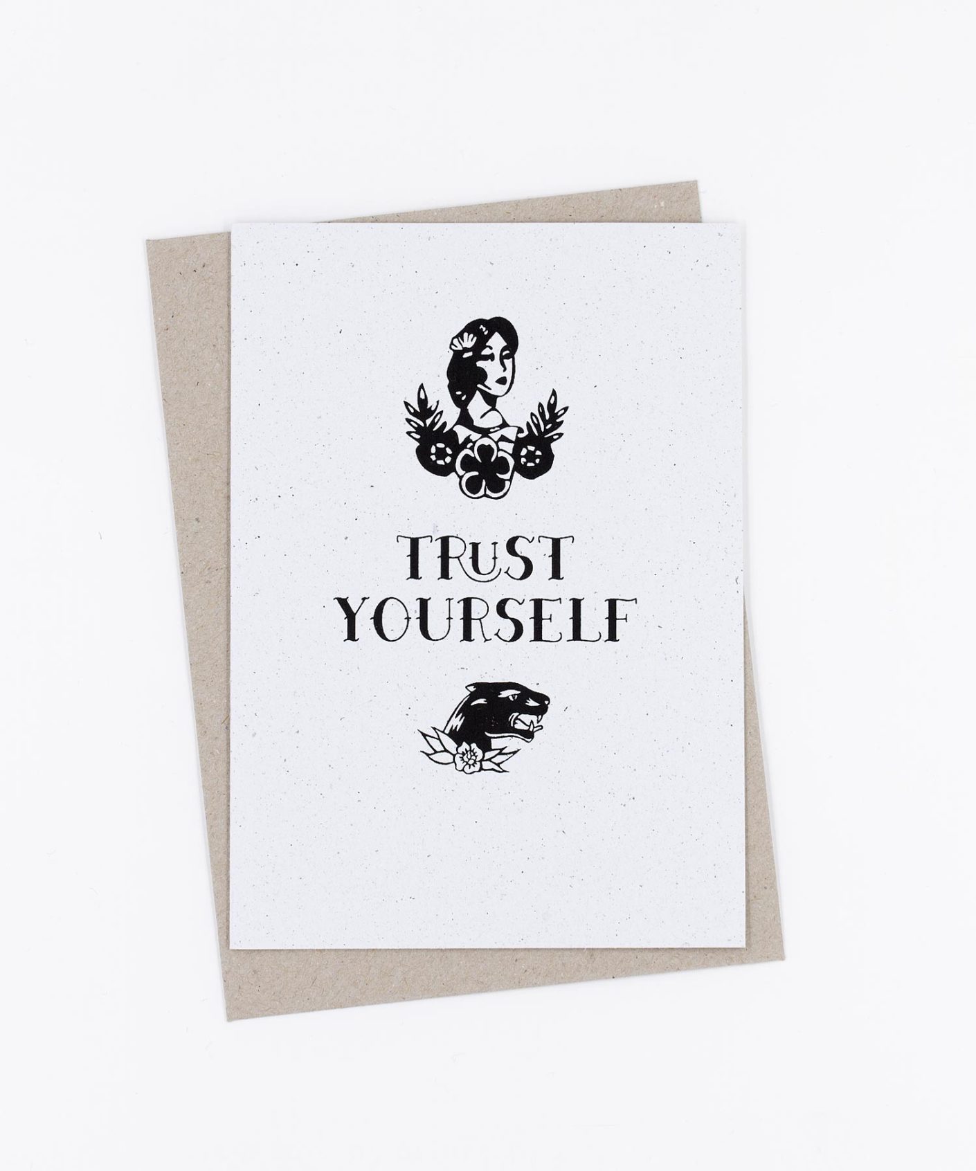 Grußkarte Tattoo · Trust Yourself