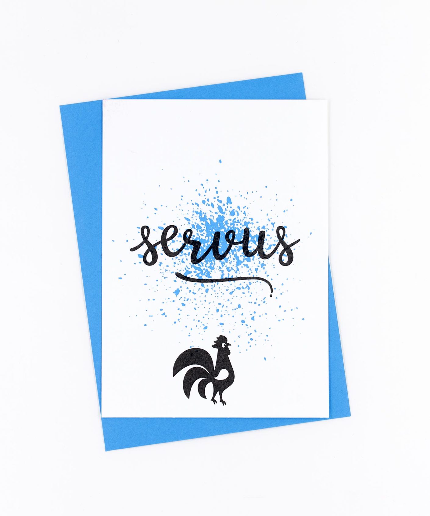 Postkarte Birds · Servus