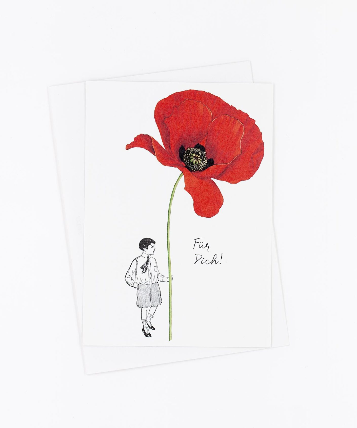 Postkarte Blume Für Dich · Mohnblume