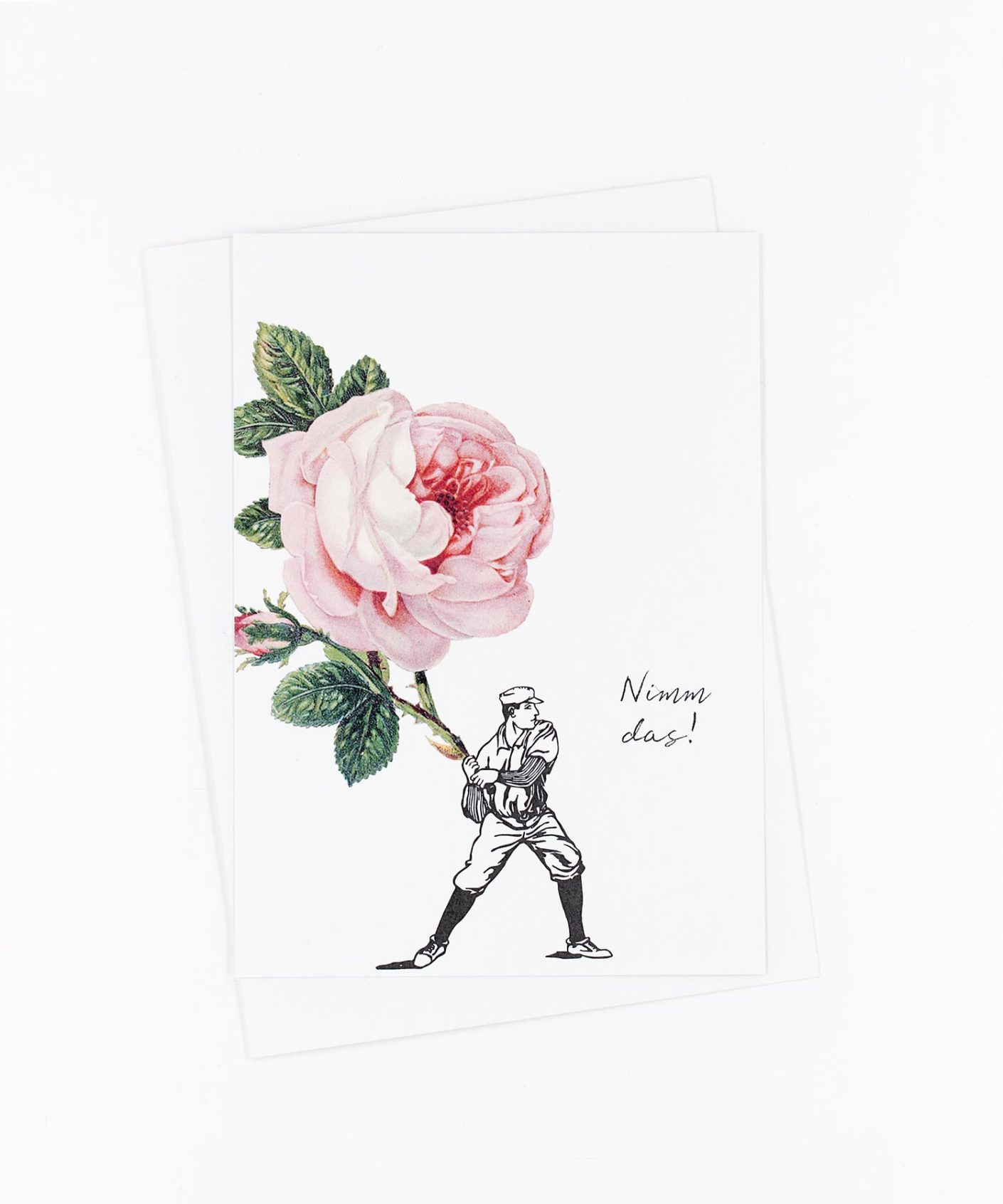 Postkarte Blume Für Dich · Rosa Rose