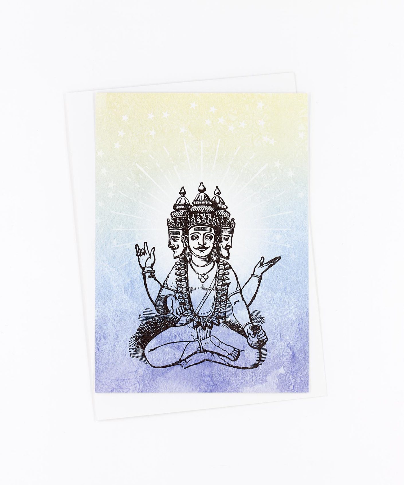 Yoga Postkarte Brahma