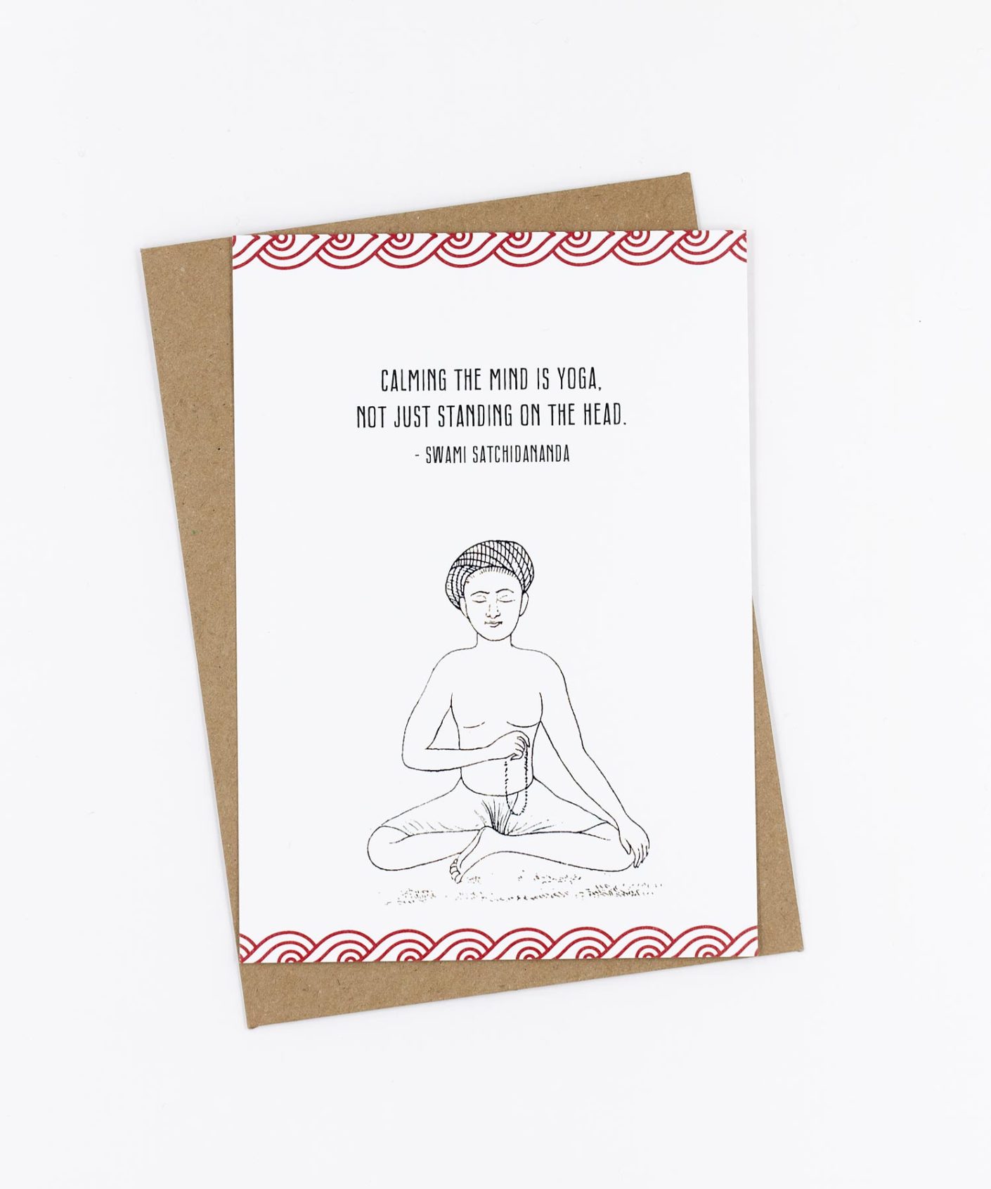 Yoga Postkarte »Calming the mind«
