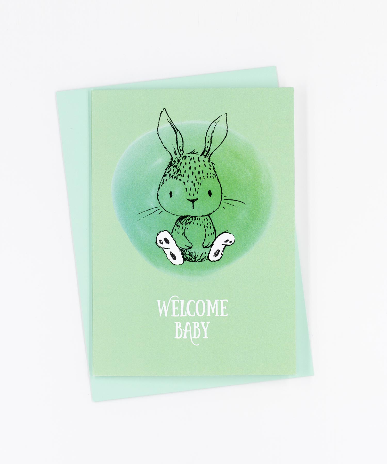 Geburtskarte Welcome Baby · Hase