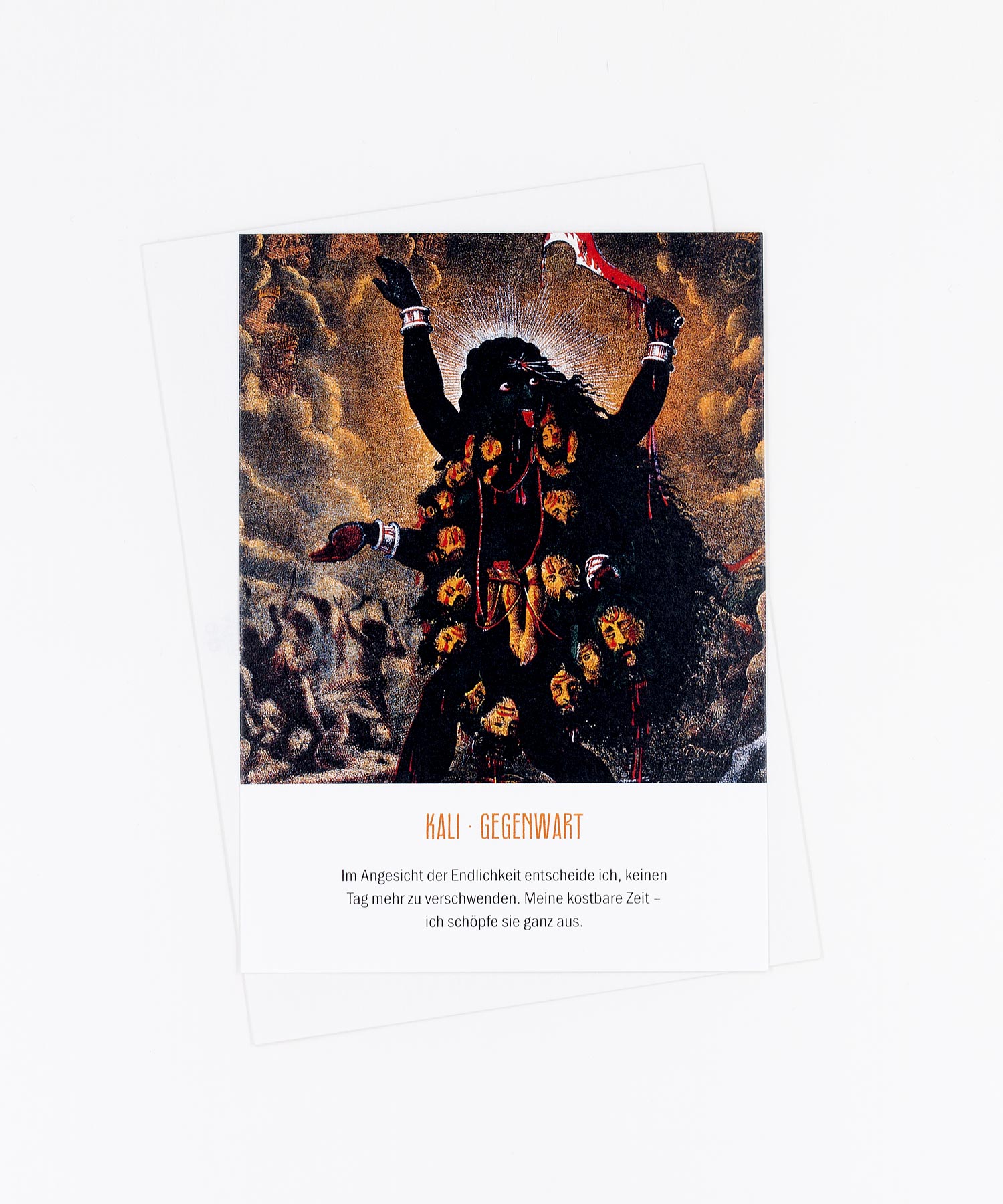 Yoga Postkarte Göttin Kali